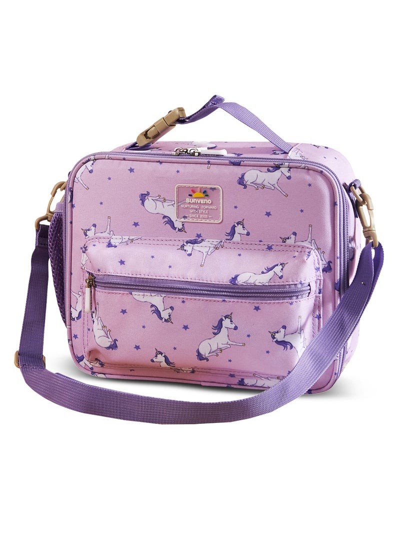 Lunch Bag With Shoulder Strap - Unicorn Purple - pnsku/N70096148V/45/_/1722245505/6445a281-03b9-4cf1-b1db-699e5c0f0465