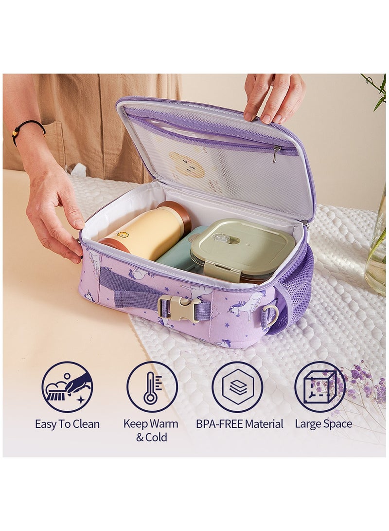 Lunch Bag With Shoulder Strap - Unicorn Purple - pnsku/N70096148V/45/_/1722245506/2a13ab89-6dbd-4491-b92e-7484b22a6365