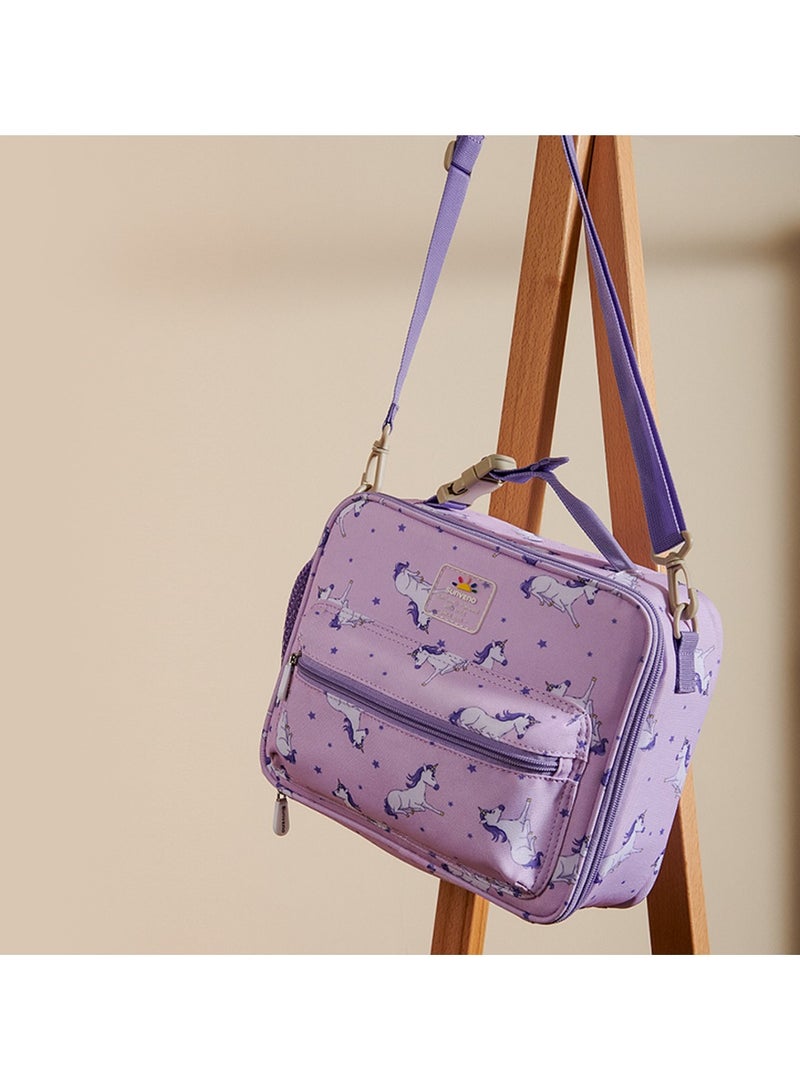 Lunch Bag With Shoulder Strap - Unicorn Purple - pnsku/N70096148V/45/_/1722245507/18924795-5275-427d-bc44-09216f2d42ac