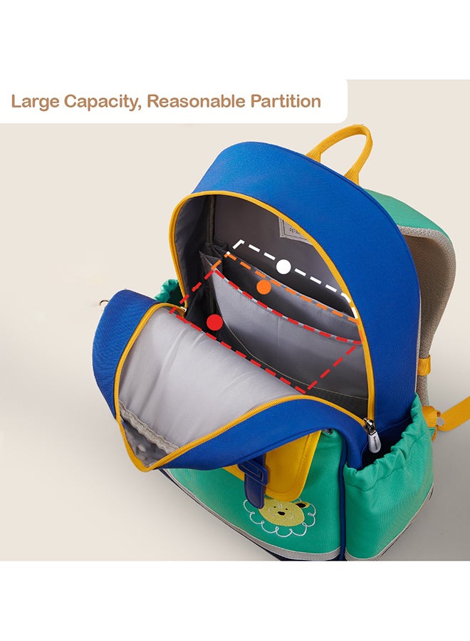 صنفينو حقيبة ظهر مدرسية 16 بوصة - أخضر - Image 3