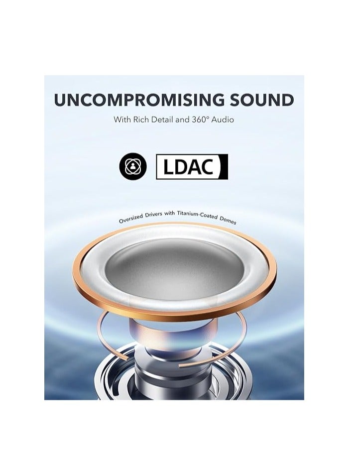 Soundcore - Anker AeroFit Pro Open-Ear Headphones, Ultra Comfort, Secure Fit, Ergonomic Design, Rich Sound with LDAC, Bluetooth 5.3, IPX5 Water-Resistant, 46H Playtime White - Image 1