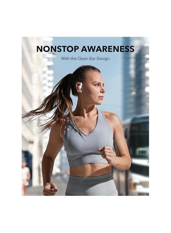 Soundcore - Anker AeroFit Pro Open-Ear Headphones, Ultra Comfort, Secure Fit, Ergonomic Design, Rich Sound with LDAC, Bluetooth 5.3, IPX5 Water-Resistant, 46H Playtime White - Image 1