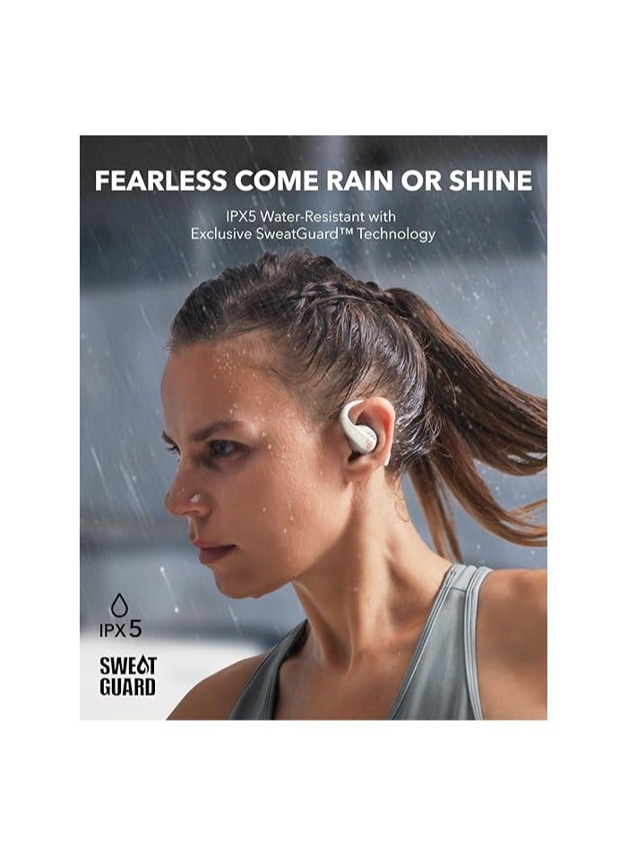 Soundcore - Anker AeroFit Pro Open-Ear Headphones, Ultra Comfort, Secure Fit, Ergonomic Design, Rich Sound with LDAC, Bluetooth 5.3, IPX5 Water-Resistant, 46H Playtime White - Image 1
