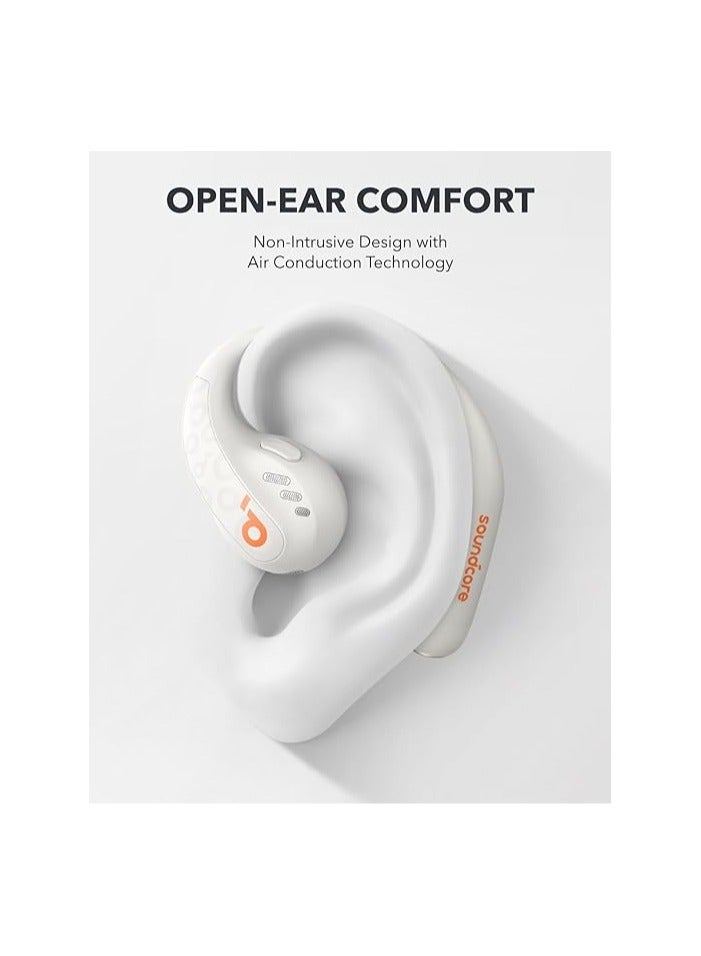 Soundcore - Anker AeroFit Pro Open-Ear Headphones, Ultra Comfort, Secure Fit, Ergonomic Design, Rich Sound with LDAC, Bluetooth 5.3, IPX5 Water-Resistant, 46H Playtime White - Image 1