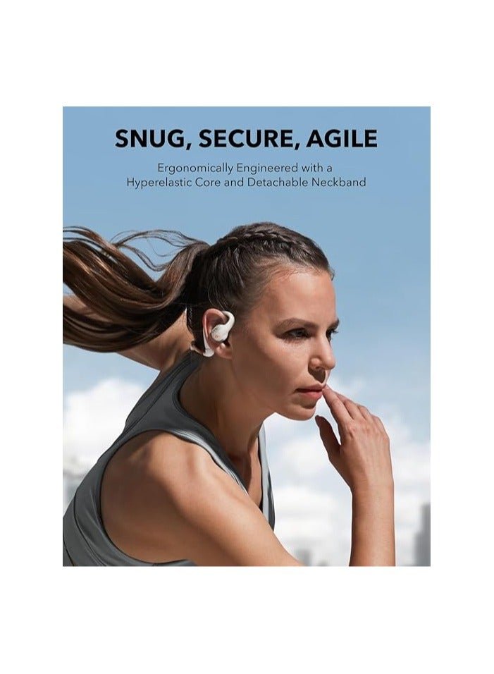 Soundcore - Anker AeroFit Pro Open-Ear Headphones, Ultra Comfort, Secure Fit, Ergonomic Design, Rich Sound with LDAC, Bluetooth 5.3, IPX5 Water-Resistant, 46H Playtime White - Image 1