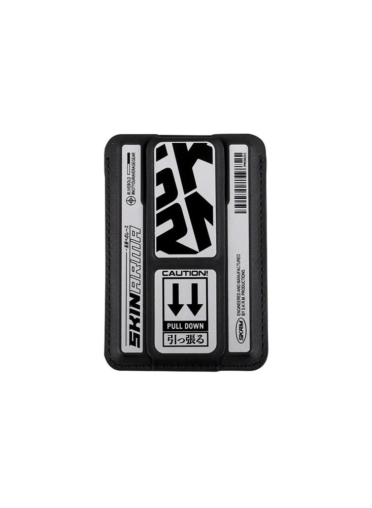 Skinarma - Kira Kobai Kado Series Magnetic Card Holder with Grip Stand Kira Silver - Image 1