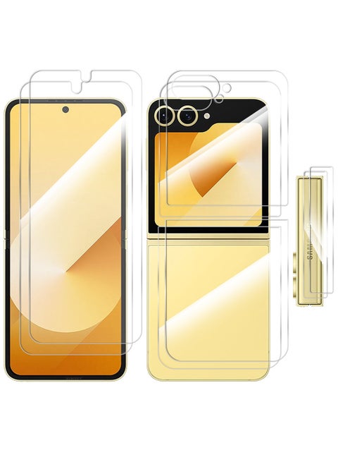 (for Samsung Galaxy Z Flip 6 ) 2 Pack Screen Protector Transparent PET Soft Protective High Sensitivity Clear HD Screen Protector Clear