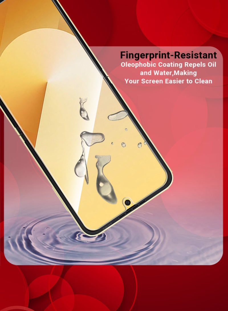 (for Samsung Galaxy Z Flip 6 ) 2 Pack Screen Protector Transparent PET Soft Protective High Sensitivity Clear HD Screen Protector Clear