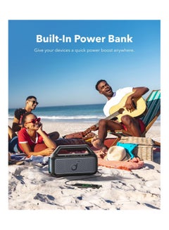 Anker Boom 2 Bluetooth Speaker, Outdoor Speaker With 80W, Subwoofer, BassUp 2.0, 24H Playtime, IPX7 Waterproof, Floatable, RGB Lights, Custom EQ, USB-C, Portable For Camping, Beach, Garden Black - pnsku/N70096217V/45/_/1722313927/510af2f0-488e-441f-a851-e0c9bf0432d8