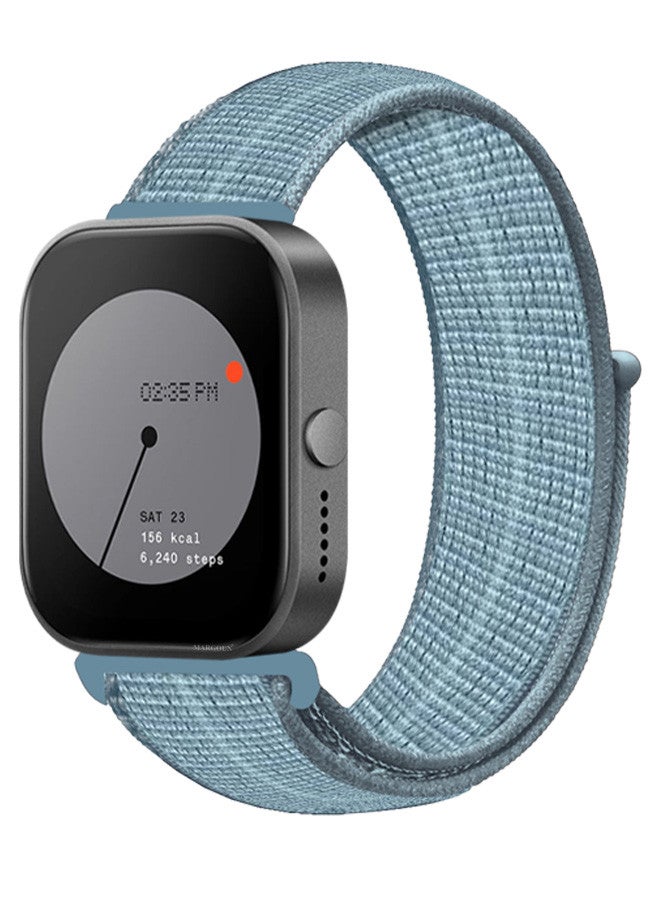 MARGOUN (Nothing Watch Pro 22mm) Nylon Strap,Quick Release Bands for Women Men Sport Wristband Strap Light Blue  - Image 1