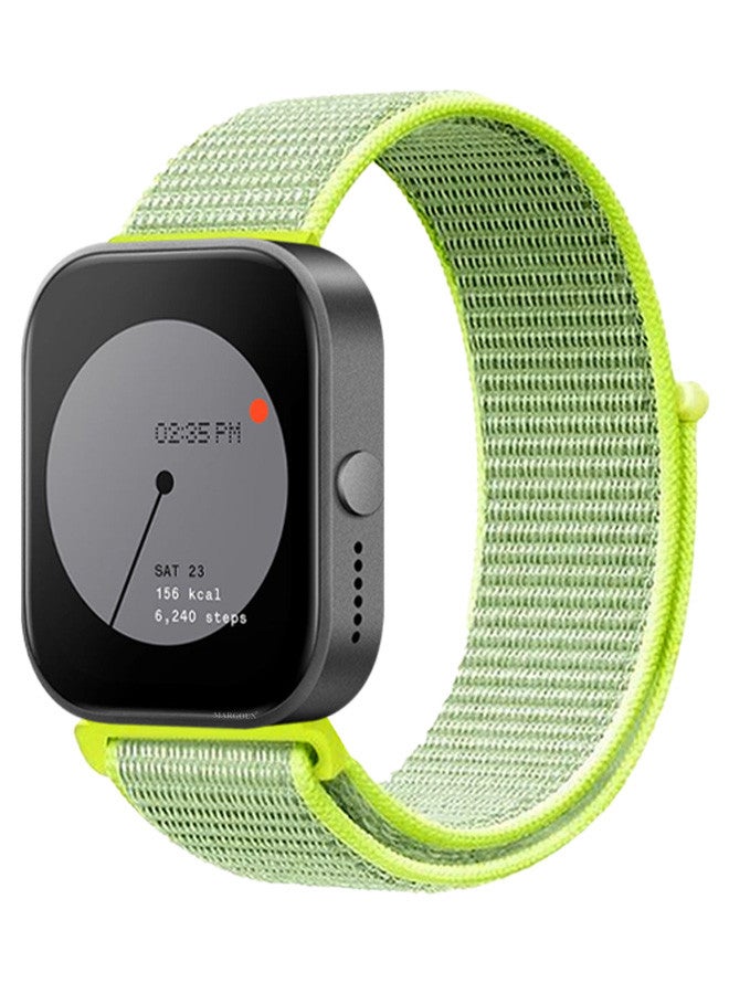 (Nothing Watch Pro 22mm) Nylon Strap,Quick Release Bands for Women Men Sport Wristband Strap Light Green