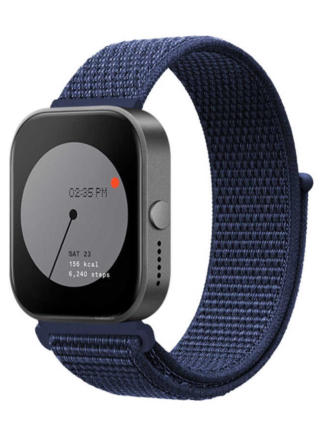 (Nothing Watch Pro 22mm) Nylon Strap,Quick Release Bands for Women Men Sport Wristband Strap Dark Blue