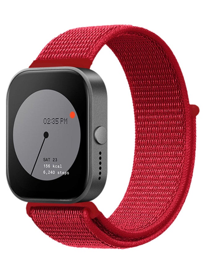 MARGOUN - (Nothing Watch Pro 22mm) Nylon Strap,Quick Release Bands for Women Men Sport Wristband Strap Hot Red - Image 1
