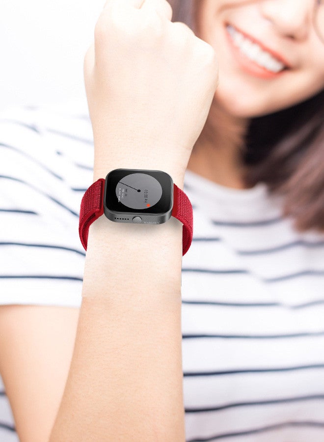 MARGOUN - (Nothing Watch Pro 22mm) Nylon Strap,Quick Release Bands for Women Men Sport Wristband Strap Hot Red - Image 1
