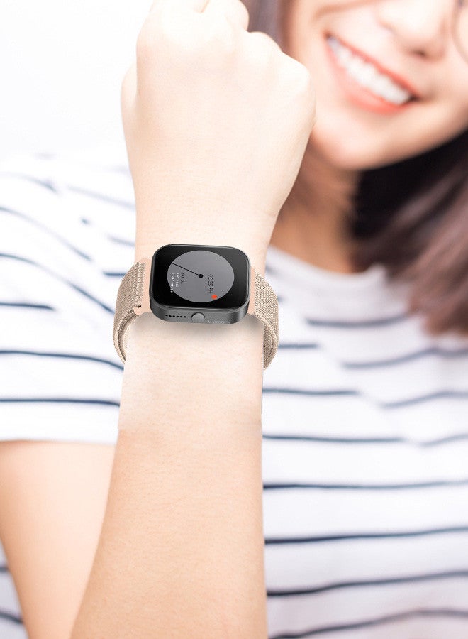 MARGOUN (Nothing Watch Pro 22mm) Nylon Strap,Quick Release Bands for Women Men Sport Wristband Strap Rose Gold - Image 4