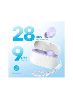Soundcore A20i True Wireless Earbuds, Bluetooth 5.3, App, Customized Sound, 28H Long Playtime, Water-Resistant, 2 Mics for Al Clear Calls, Single Earbud Mode, Portable Design Purple  - Image 4