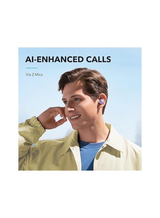 Soundcore - A20i True Wireless Earbuds, Bluetooth 5.3, App, Customized Sound, 28H Long Playtime, Water-Resistant, 2 Mics for Al Clear Calls, Single Earbud Mode, Portable Design Purple - Image 1