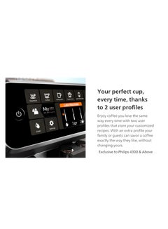 Philips Fully Automatic Coffee Machine 7 L 1500 W 4300 silver  - Image 4