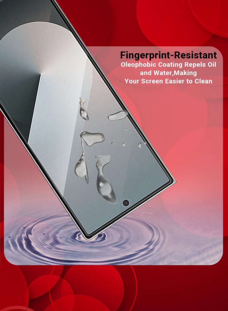 (for Samsung Galaxy Z Fold 6 ) 2 Pack Screen Protector Transparent PET Soft Protective High Sensitivity Clear HD Screen Protector Clear