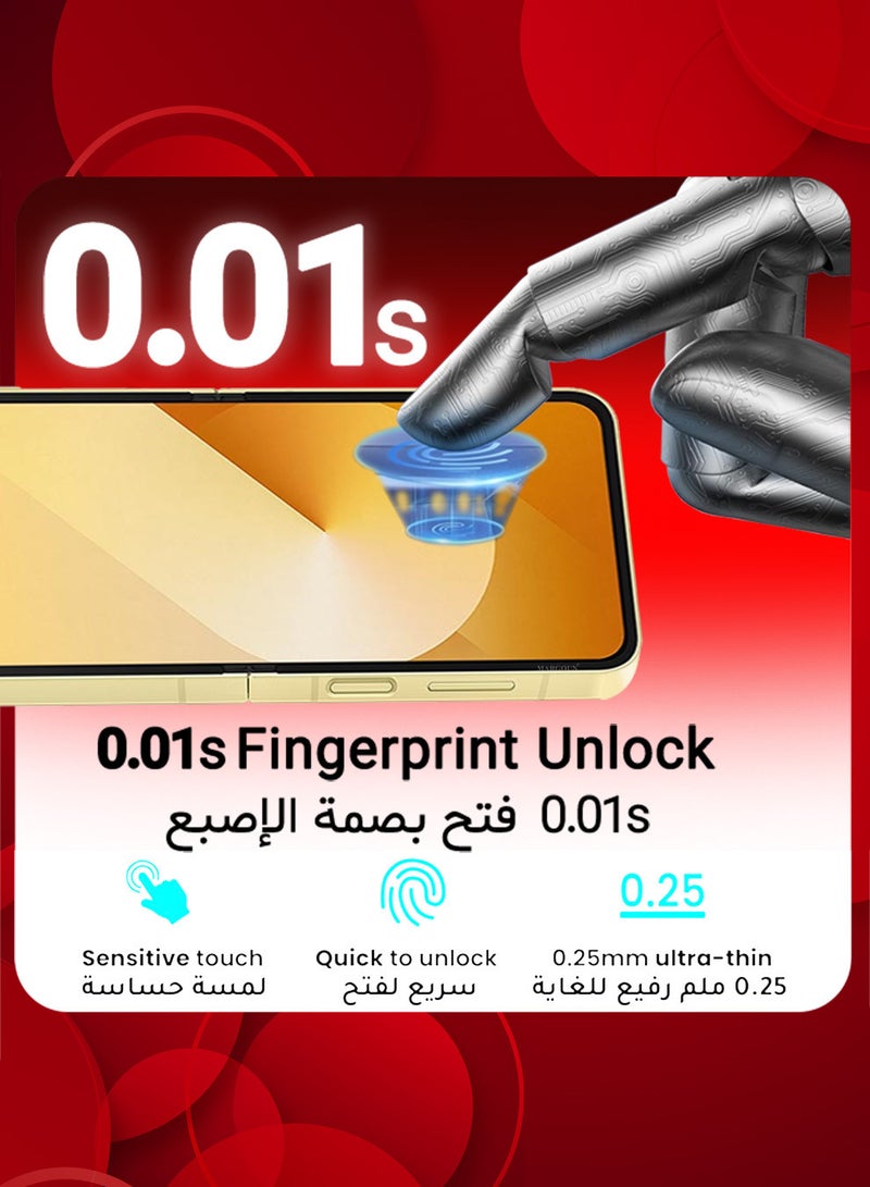 MARGOUN (for Samsung Galaxy Z Flip 6 ) 3 Pack Screen Protector Transparent PET Soft Protective High Sensitivity Clear HD Screen Protector Clear - Image 4