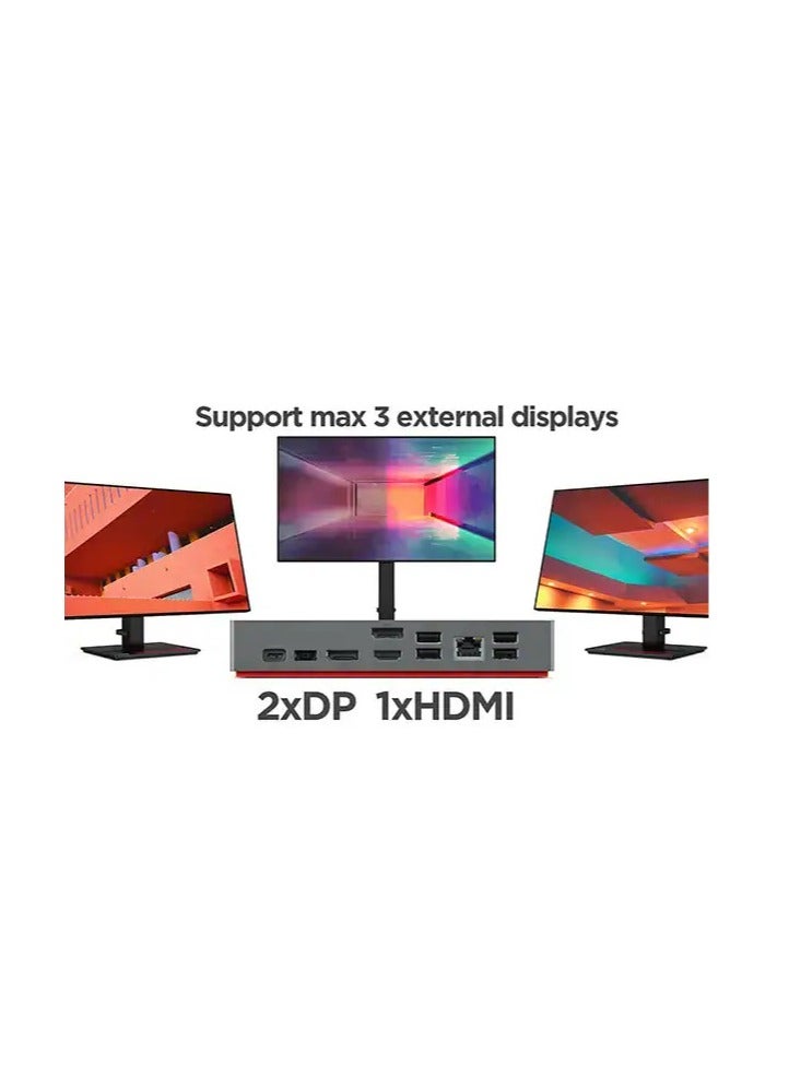 ThinkPad Universal USB-C Dock v2 - 40B70090UK Black