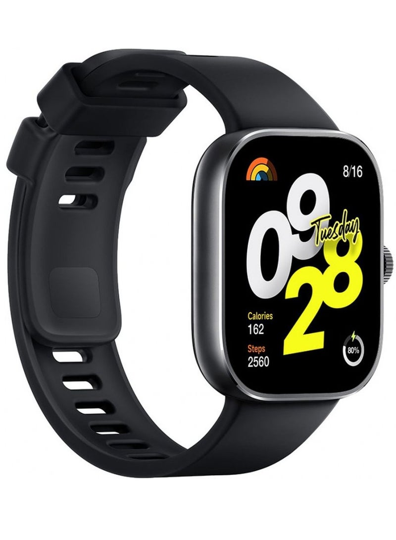 Xiaomi 470 mAh Redmi Watch 4 Smartwatch Global version,1.97 Inch AMOLED 60Hz LTPS Display,TPU Strap,Aluminum Alloy Frame, 5ATM Water REsistance,470mAh Battery Capacity Black  - Image 2