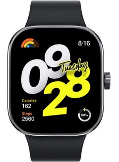 Xiaomi 470 mAh Redmi Watch 4 Smartwatch Global version,1.97 Inch AMOLED 60Hz LTPS Display,TPU Strap,Aluminum Alloy Frame, 5ATM Water REsistance,470mAh Battery Capacity Black  - Image 3