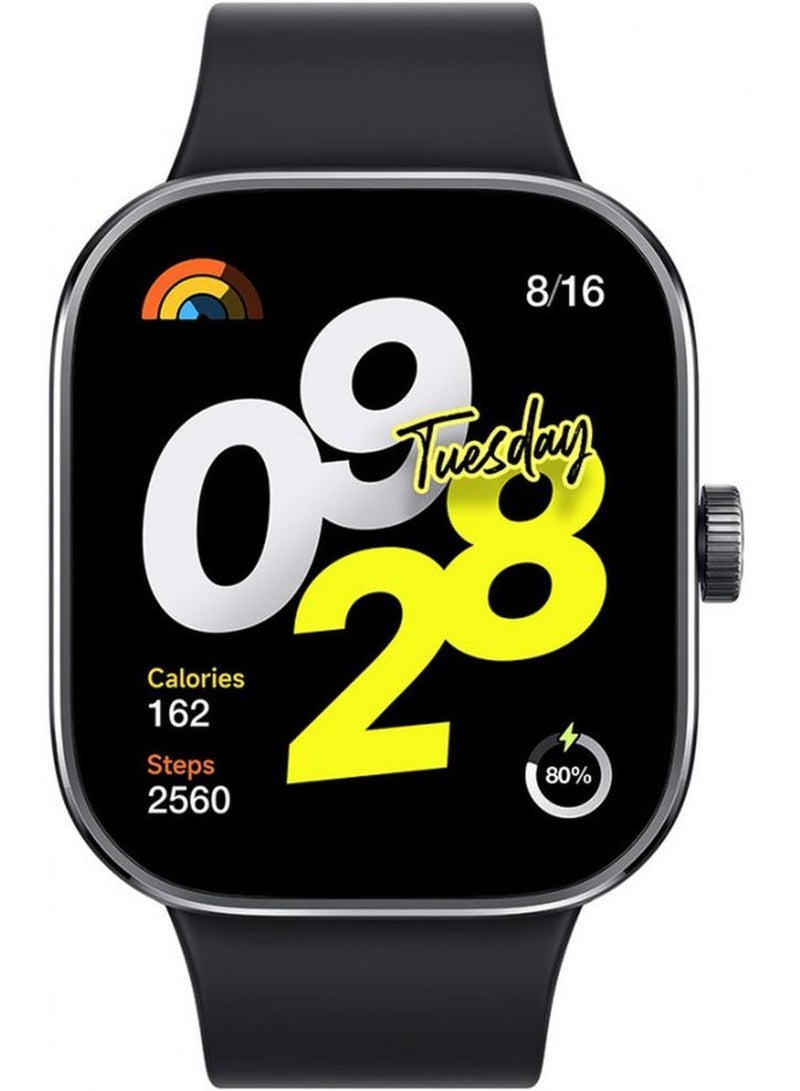 Xiaomi 470 mAh Redmi Watch 4 Smartwatch Global version,1.97 Inch AMOLED 60Hz LTPS Display,TPU Strap,Aluminum Alloy Frame, 5ATM Water REsistance,470mAh Battery Capacity Black  - Image 3