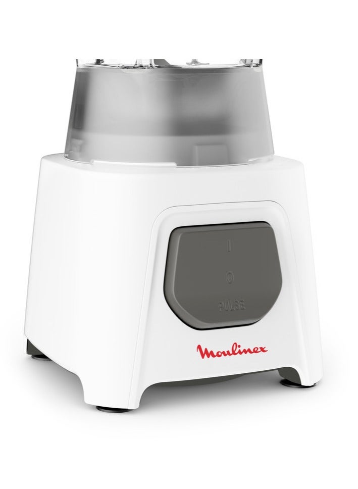 مولينكس Blender with Grinder, 450 Watts, 1.5 Liters, LM2B3126 White - Image 4