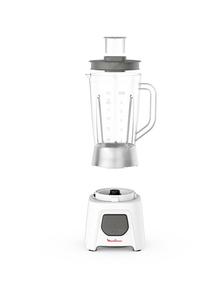 مولينكس Blender with Grinder, 450 Watts, 1.5 Liters, LM2B3126 White - Image 3