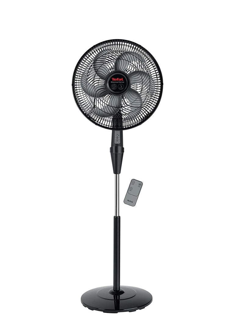 Tefal - Stand Fan, 16 Inches, 3 Speeds, Remote Control 75 W VG4130EE Black - Image 1