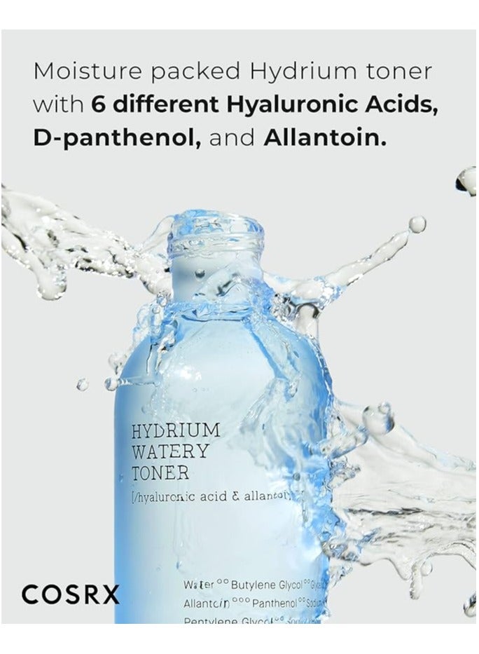 أمبولة مرطبة ثلاثية حمض الهيالورونيك (40 مل) + تونر مائي هيدريوم من COSRX + لوشن مرطب فائق الخالي من الزيوت من COSRX (مع عصارة البتولا) (100 مل) - Image 3