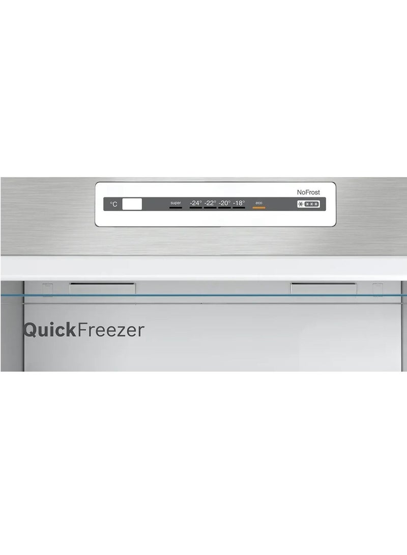 BOSCH Serie 2, Lotus Free Standing Refrigerator 253 L No Frost, Multi-flow system, freezer at top 171x60cm – KDN30N12E8 KDN30N12E8 stainless steel  - Image 5