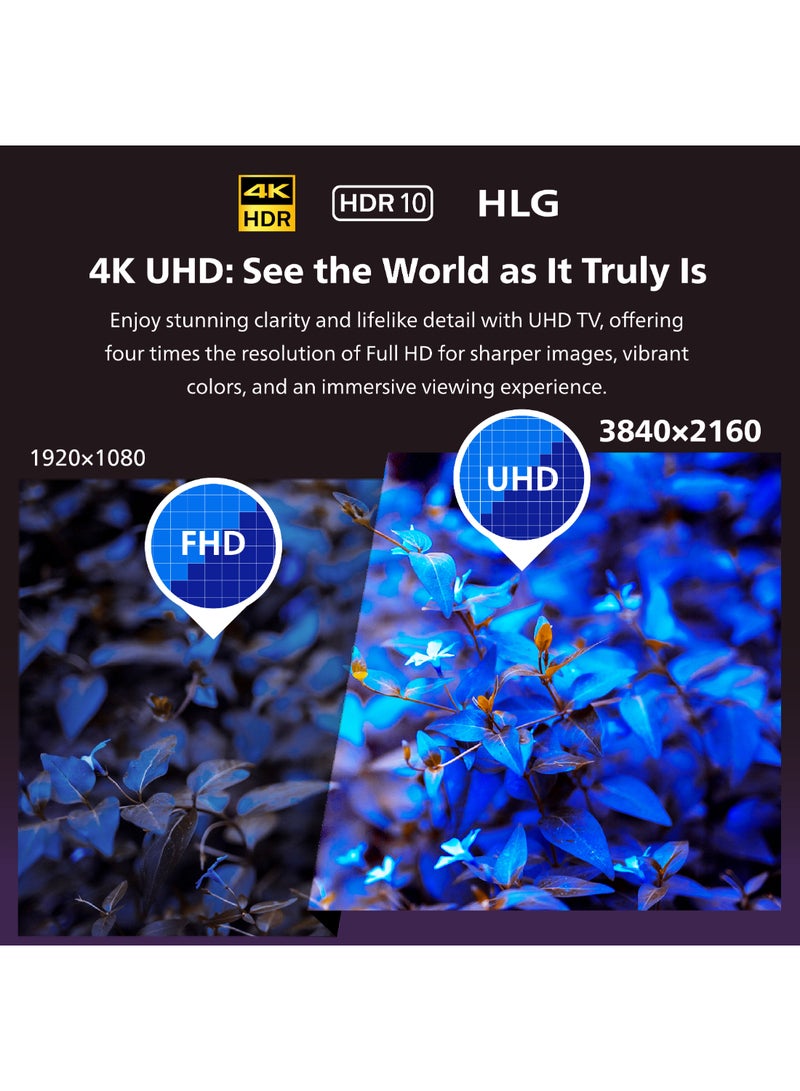 Philips - 70 inch QLED 4K Google Smart TV 70PQT8169/56 Black 70PQT8169/56 Black - Image 1