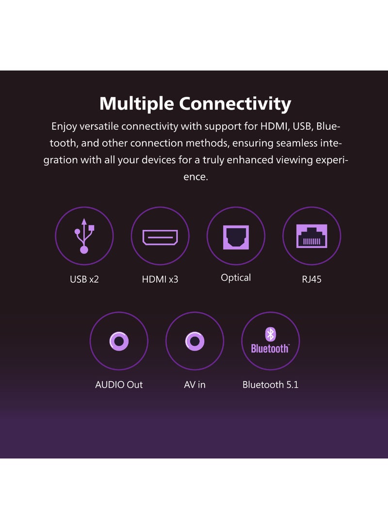 فيليبس - تلفزيون ذكي 4K UHD QLED من جوجل مقاس 86 بوصة - Image 1