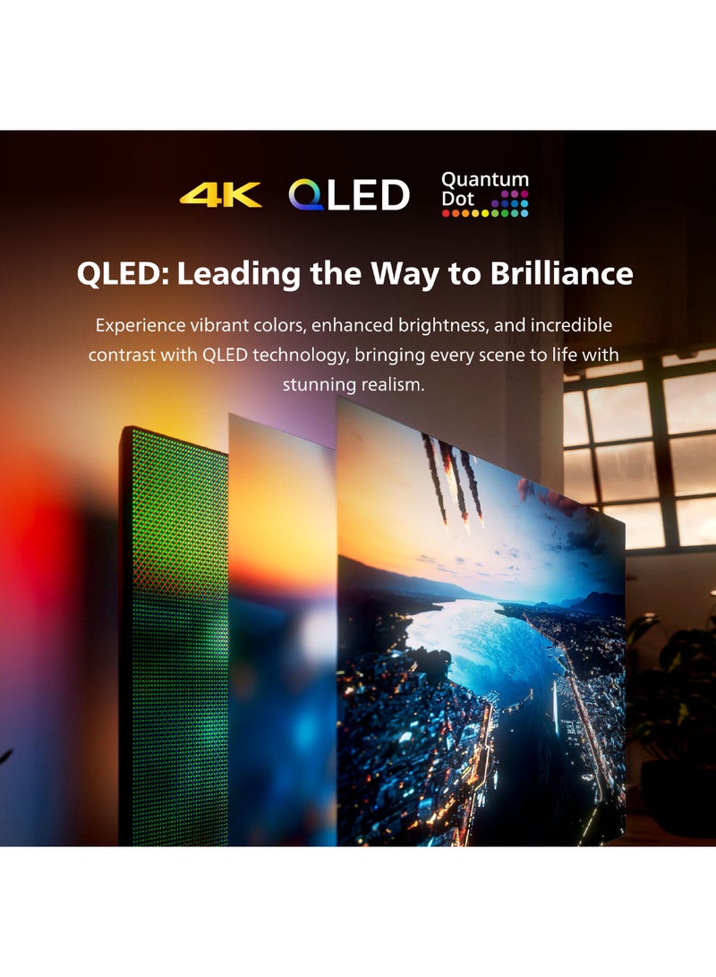 فيليبس - تلفزيون ذكي 4K UHD QLED من جوجل مقاس 86 بوصة - Image 1