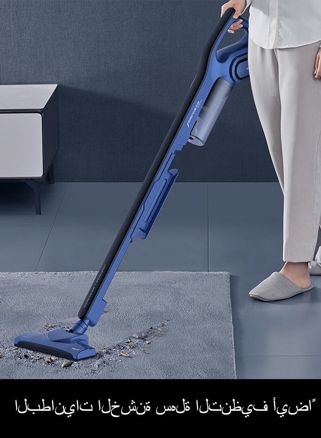 Deerma - Handheld Vacuum Cleaner,3 Brush Heads For Different Scenarios,15000 Pa Strong Suction Power,Removable 800mL Dust Box 600 W DX810 Blue - Image 1