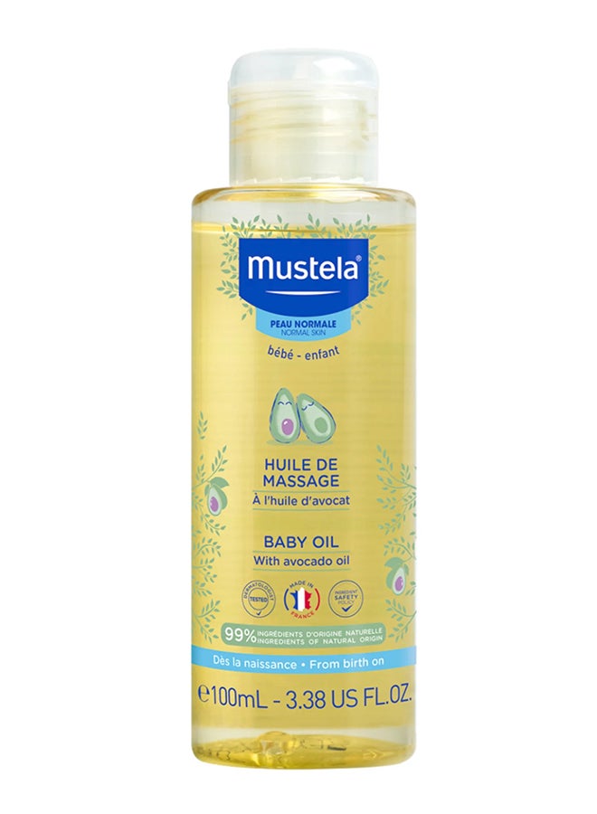Mustela - Hypoallergenic Baby Massage Oil With Avocado Oil 100 ml - Image 1