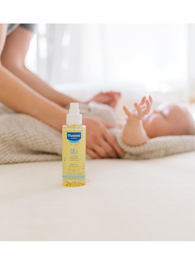 Mustela - Hypoallergenic Baby Massage Oil With Avocado Oil 100 ml - Image 1