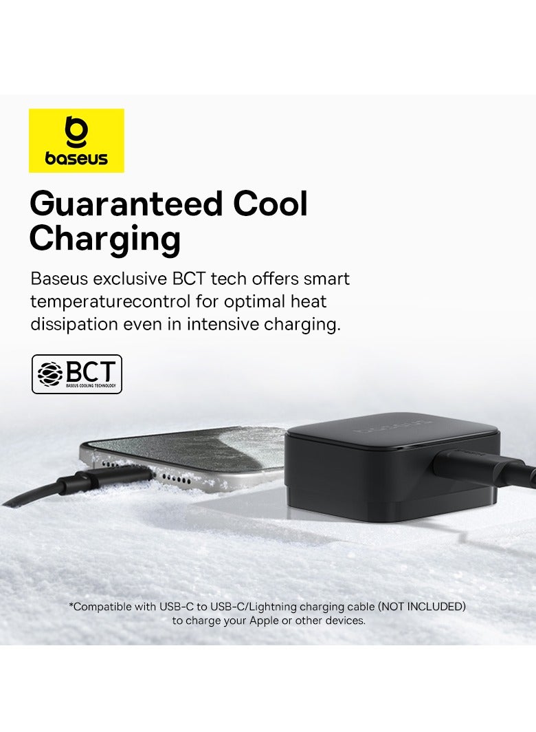 Baseus iPhone Charger Type C PD 20W Ultra Fast USB C Charger iPhone 15 Fast Charger Head Type-C Power Plug Wall Charger Travel Adapter USB-C Plug for iPhone 15/15 Pro Max/15 Pro/15 Plus/14/13/12/11,etc Black  - Image 5