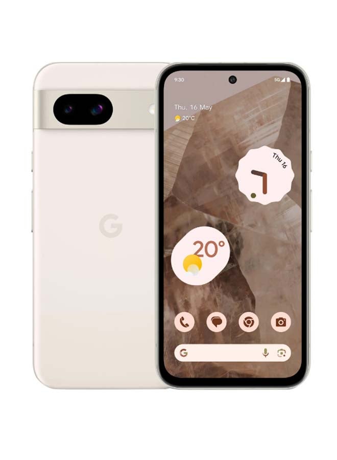 Google - Pixel 8A Dual SIM Porcelain 8GB RAM 128GB 5G - International Version - Image 1
