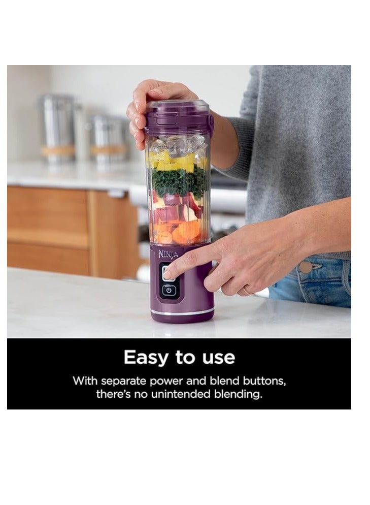 نينجا - Blast Cordless Blender, Rechargeable, Leakproof 0.53 L 150 W BC151MEPR Purple - Image 1