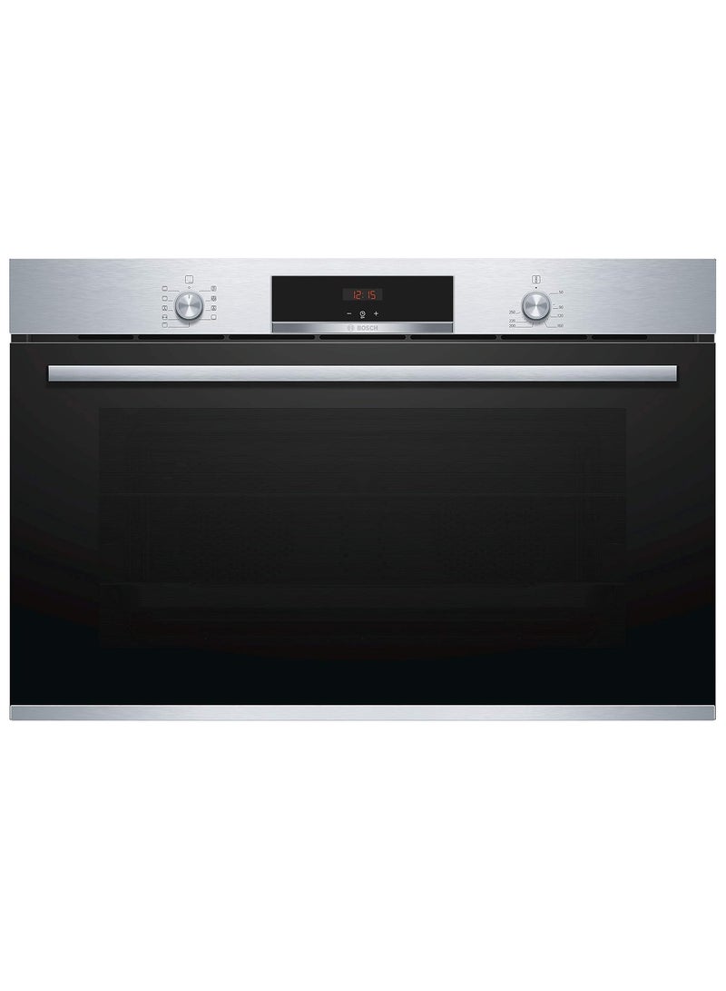 BOSCH Series 4 Built-In Electric Oven 90 cm 112 l With Grill, Digital Stainless Steel, Made in Italy - VBD554FS0 VBD554FS0 Black*Silver - Image 1