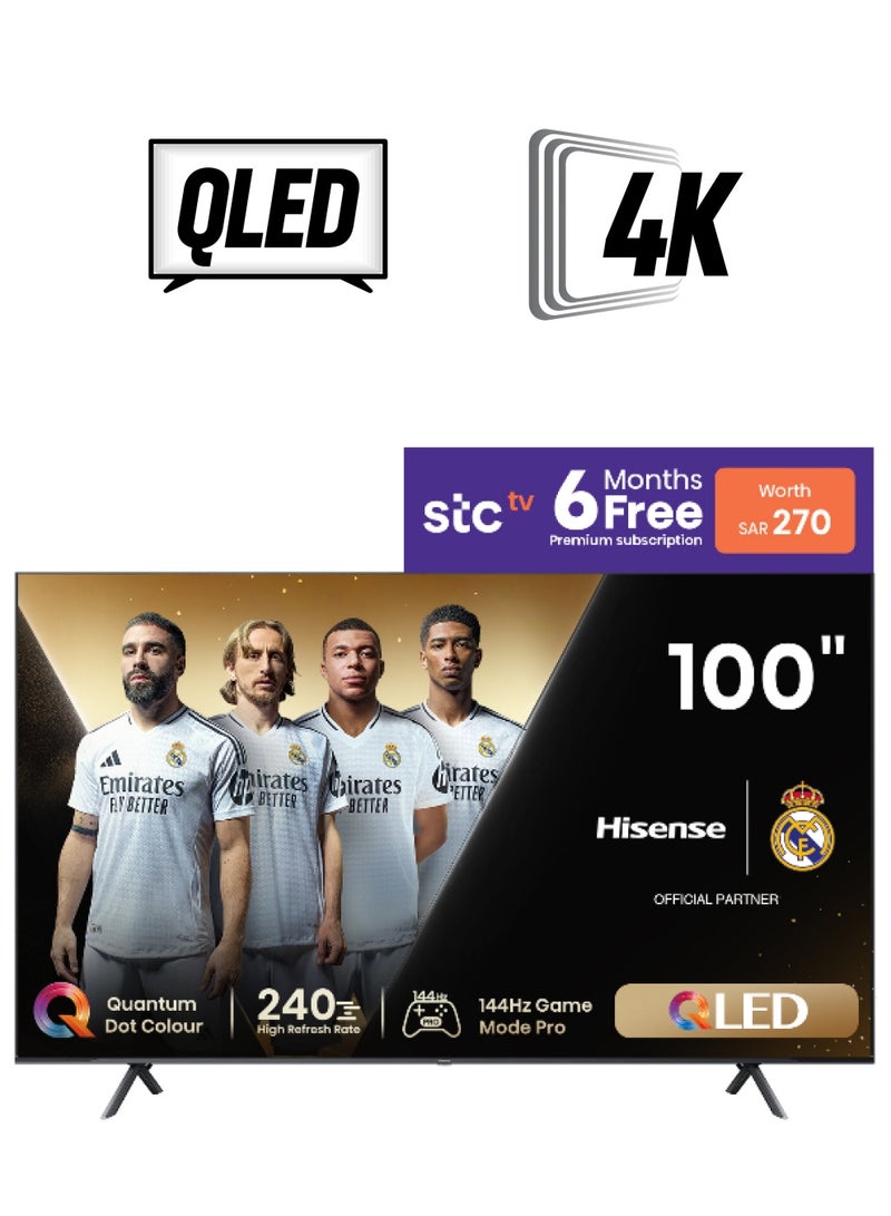 هايسنس تلفزيون ذكي 100 بوصة 4K QLED 120 هرتز  - Image 1