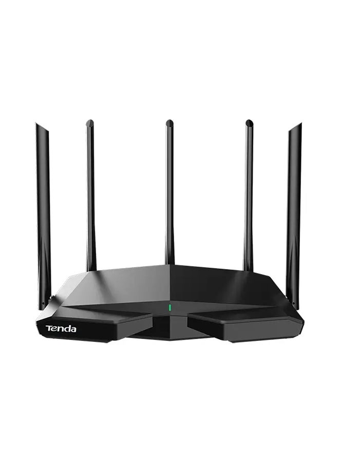 Tenda TX27 Pro AX5700 Tri-Band Gigabit Wi-Fi 6E Router, Ultra-wide Coverage with Wi-Fi+, supports 160Mhz ultra-large bandwidth, Broadcom 1.7GHz Quad-core CPU, TX27 Pro Black  - Image 1