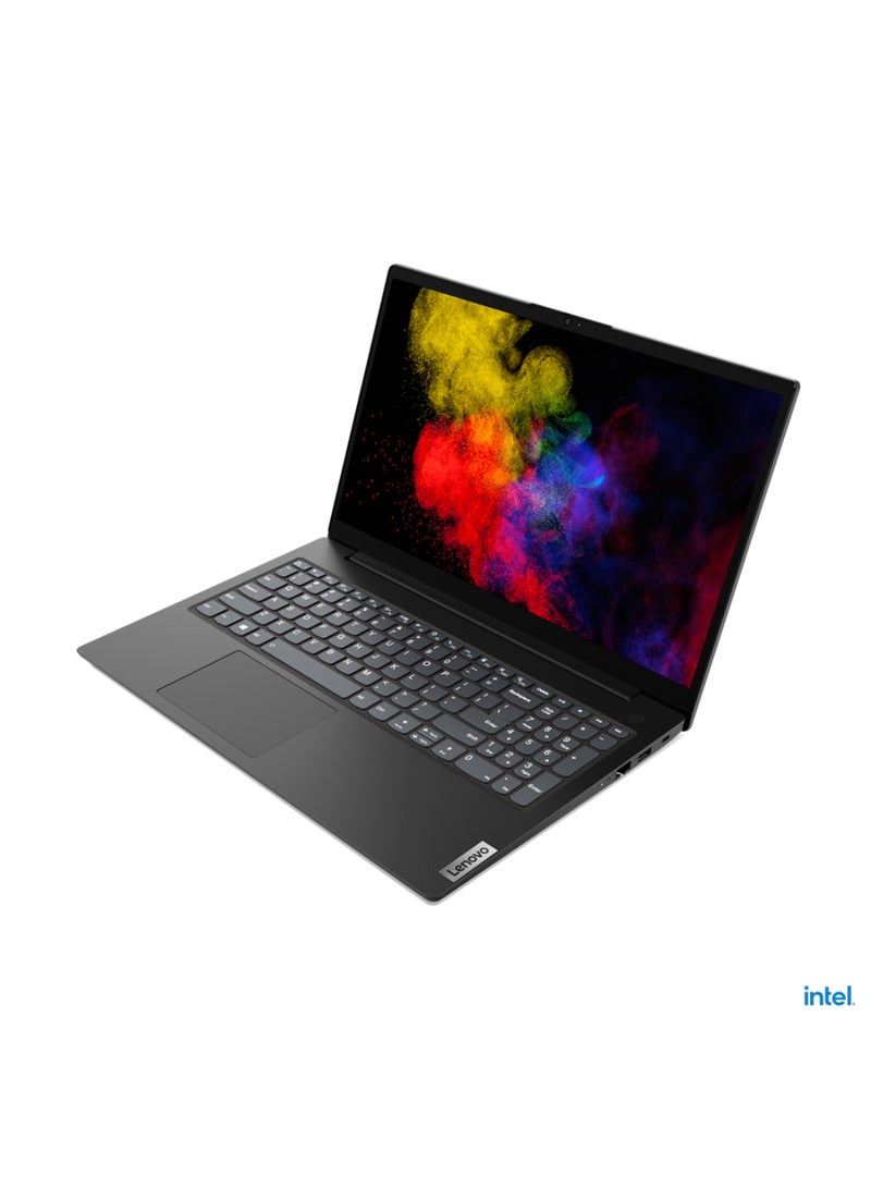 Lenovo - V15 G2 IJL Laptop With 15.6-Inch Display,  Celeron N4500 Processor/8GB RAM/256GB SSD/Intel UHD Graphics/DOS(Without Windows) English/Arabic Black - Image 1