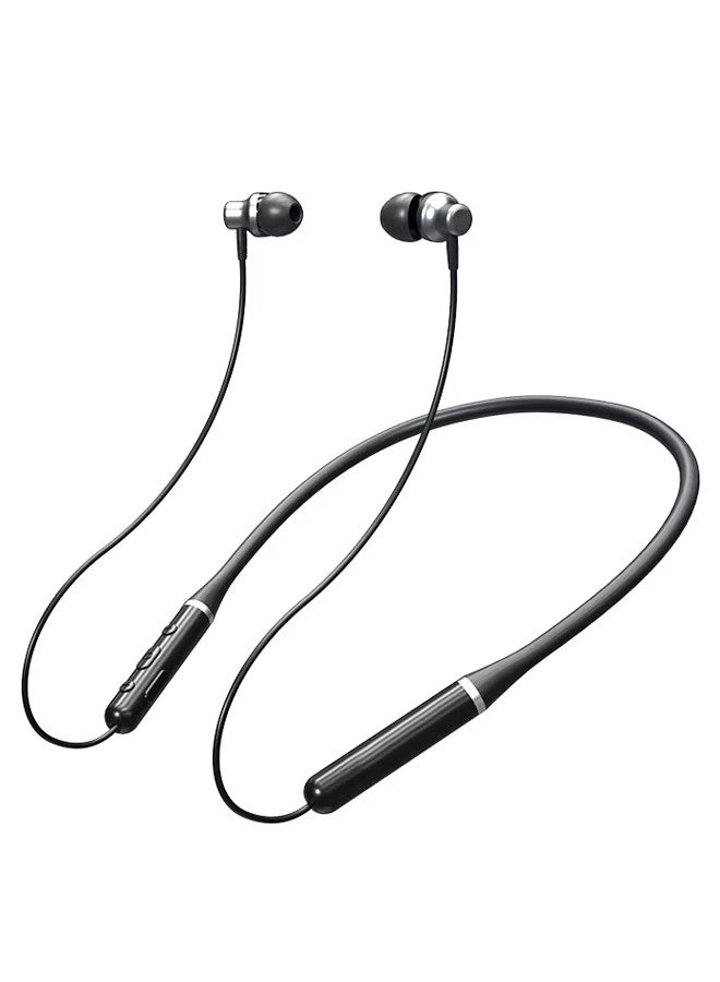 Lenovo (for Samsung Galaxy S24 Ultra) Wireless Headphones Bluetooth V5.0 IPX5 Waterproof Magnetic Neckband Sport Earphones with Mic Black - Image 2