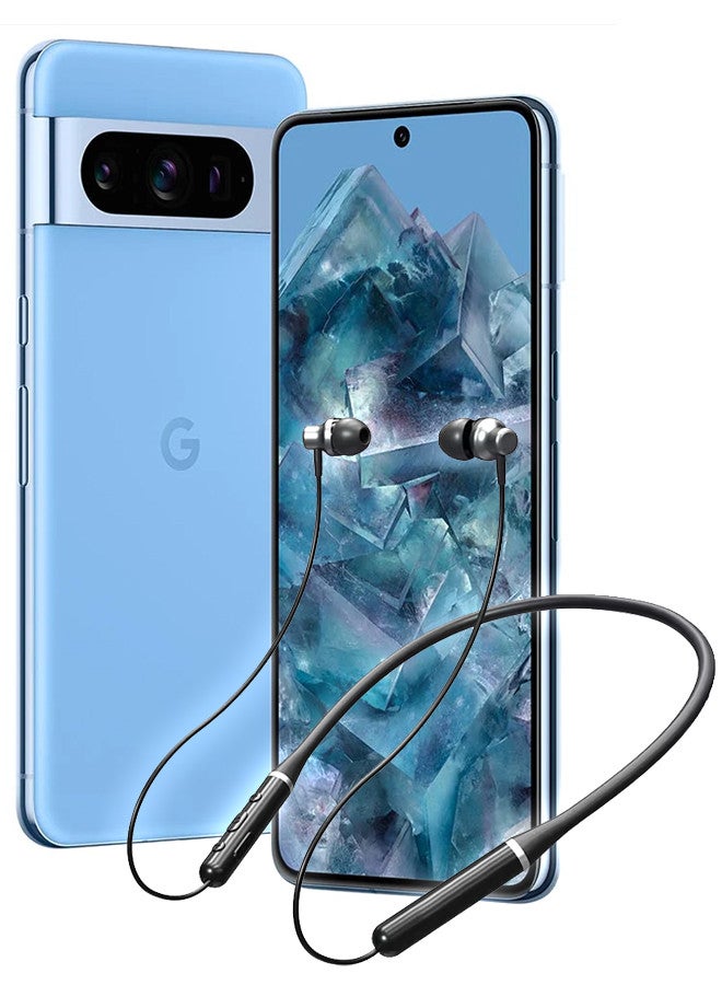 Lenovo (for Google Pixel 8 Pro) Wireless Headphones Bluetooth V5.0 IPX5 Waterproof Magnetic Neckband Sport Earphones with Mic Black - Image 1