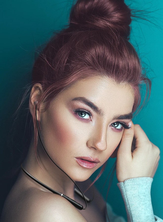 Lenovo (for Google Pixel 8) Wireless Headphones Bluetooth V5.0 IPX5 Waterproof Magnetic Neckband Sport Earphones with Mic Black - Image 3