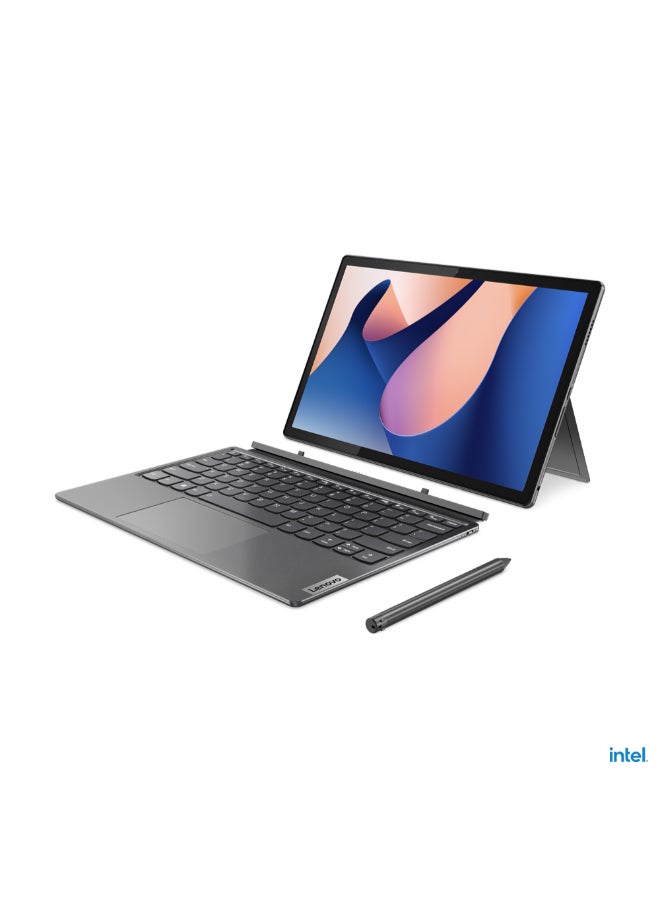 Lenovo DUET 5 Laptop With 12-Inch Display, Core i7-1355U Processor/16GB RAM/512GB SSD/Intel Iris XE Graphics/Windows 11 English/Arabic Storm Grey  - Image 4